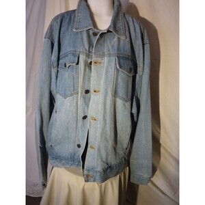 Vintage Eagle Ridge  #3 Racing Demin Jean Jacket sz L-4 Pockets